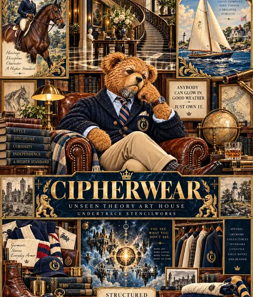 Layered heritage-inspired apparel, objects and settings.